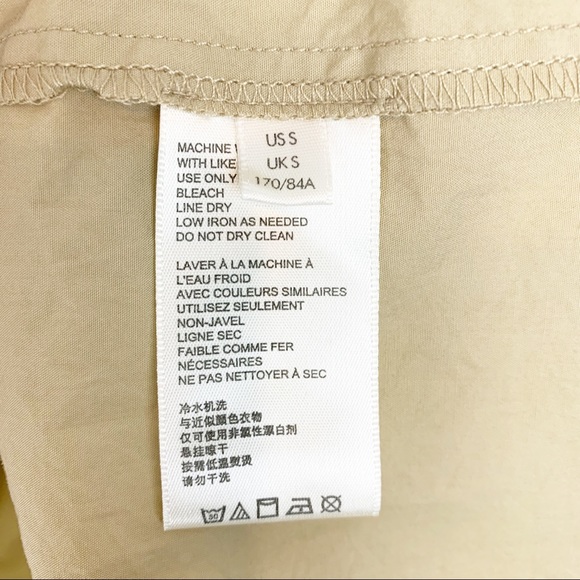 Urban Outfitters | Tan Poplin Ruffle Midi Dress - Picture 8 of 11